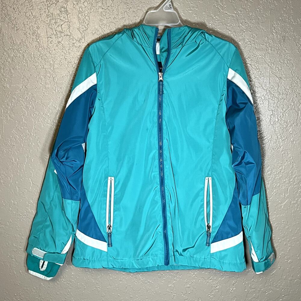 Lands' End girls winter coat XL 16 blue